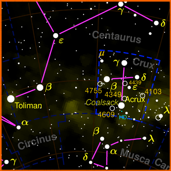 È la costellazione più piccola del cielo, ma anche una delle più famose. È circondata su tre lati dalla costellazione del Centauro...