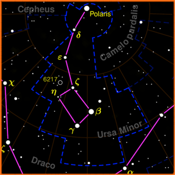 Piccola costellazione polare settentrionale, nota soprattutto perché al suo interno è contenuto il Polo Nord celeste.