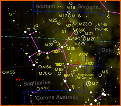 Grande costellazione zodiacale nella quale il Sole si trova dalla fine di dicembre alla fine di gennaio. Il Sagittario è una delle costellazioni più ricche di oggetti...